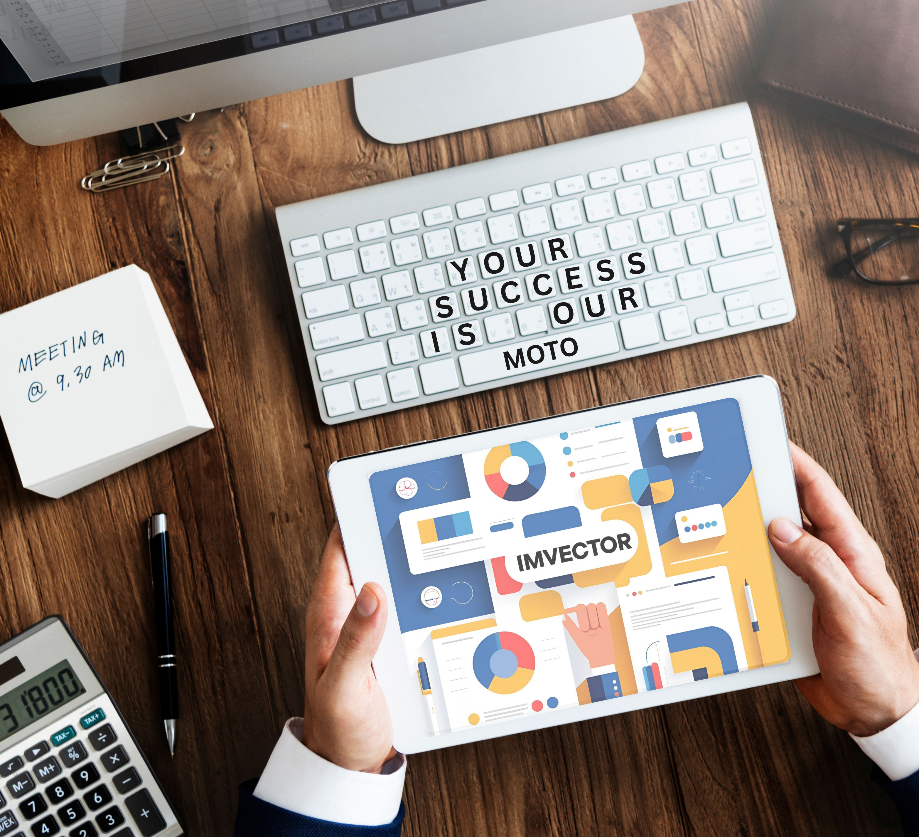 ImVector design team working on promotional product projects